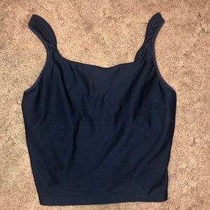 Cropped running top